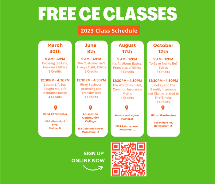 CE Class Schedule